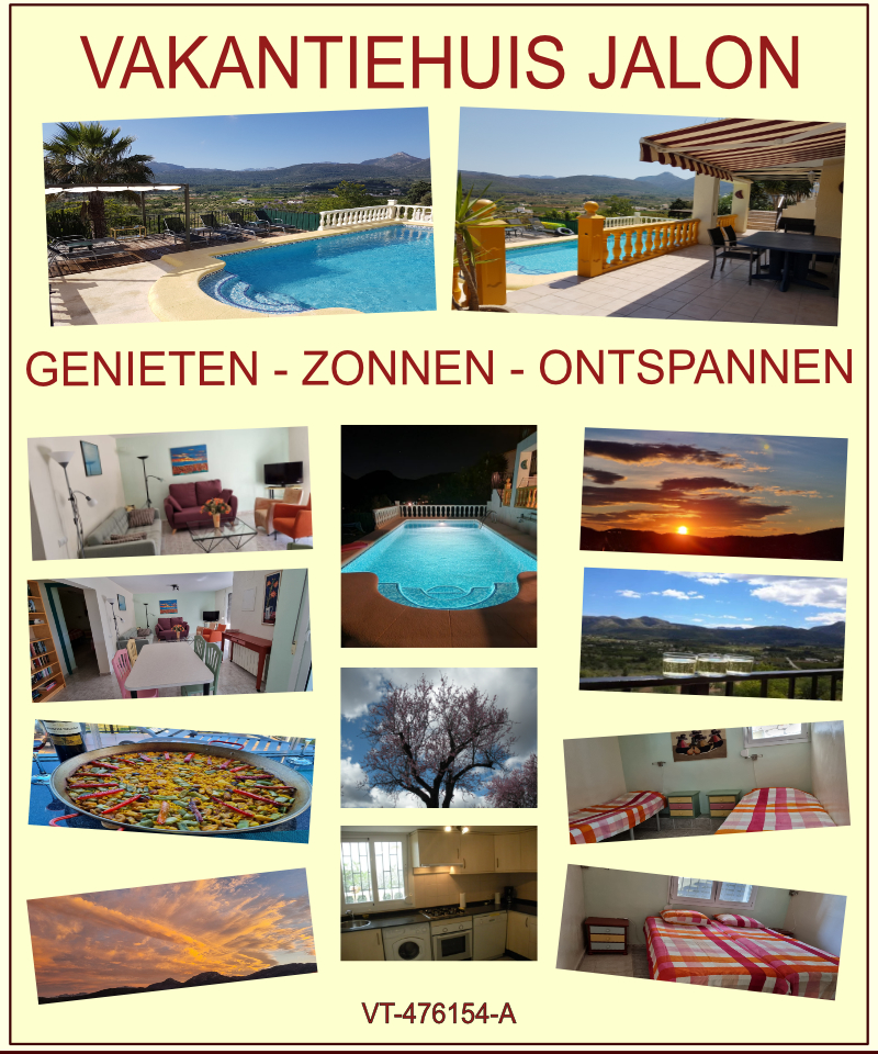 Vakantiehuis Jalon Genieten zonnen Ontspannen